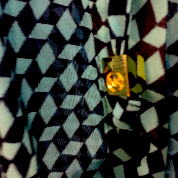 Michael Michael kors georgette blue pattern blouse like new size L - Picture 3 of 4